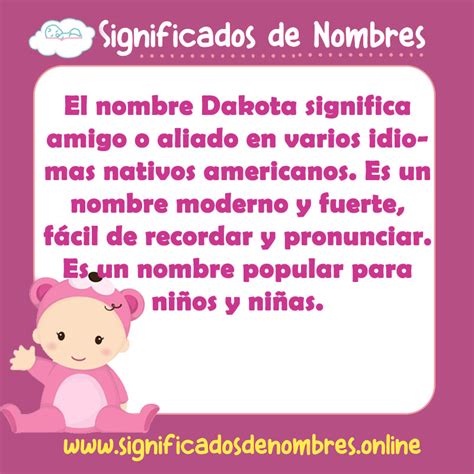 significado del nombre dakota|Nombre Dakota, Significado y Origen 